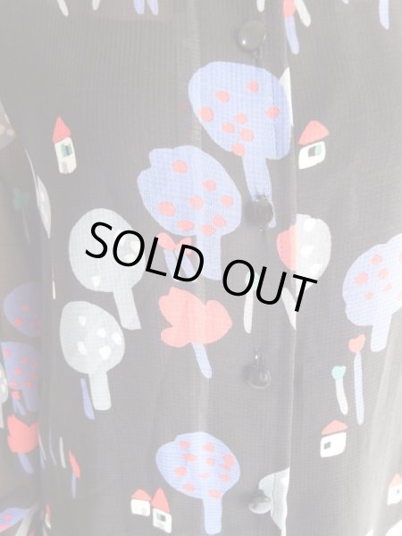 画像4: ★キノコ？木？柄透けブラウス (4)