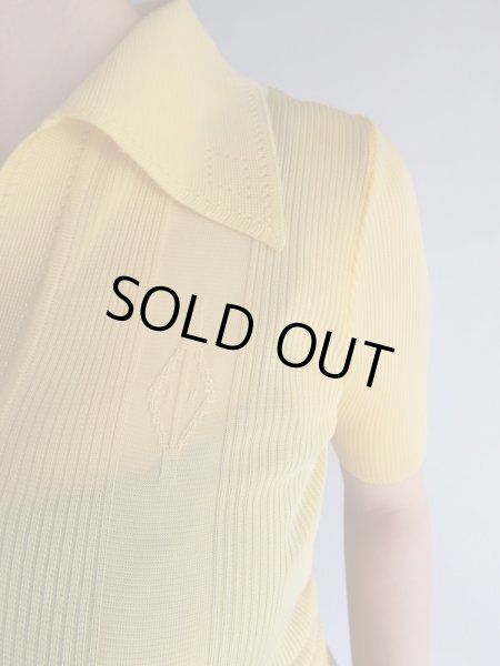 画像2: ★レトロモダンなデザインのシンプルカラーニット (2)