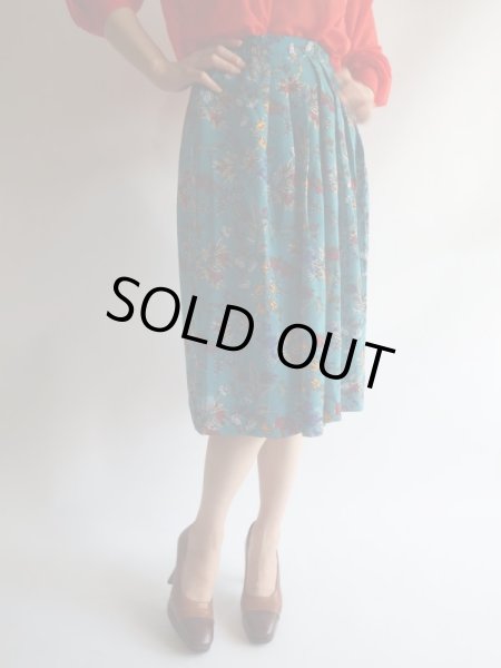 画像2: ★ボタニカルお花柄キュートスカート (2)