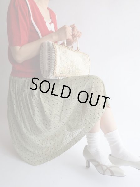 画像2: ★水玉プリーツスカート(ウエストゴム♪) (2)