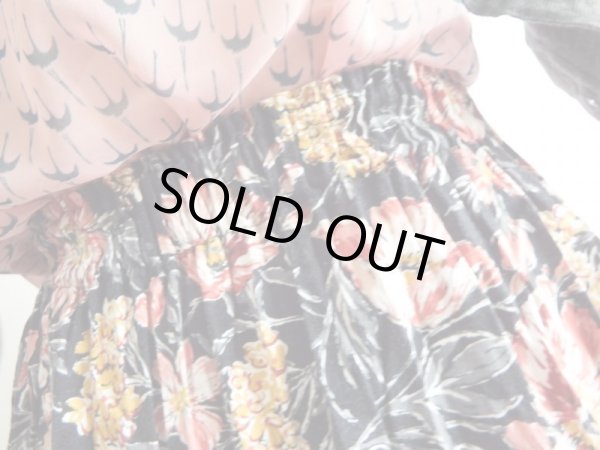 画像3: ★大人可愛いお花柄のコットンスカート（ウエストゴム♪） (3)