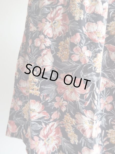 画像2: ★大人可愛いお花柄のコットンスカート（ウエストゴム♪） (2)