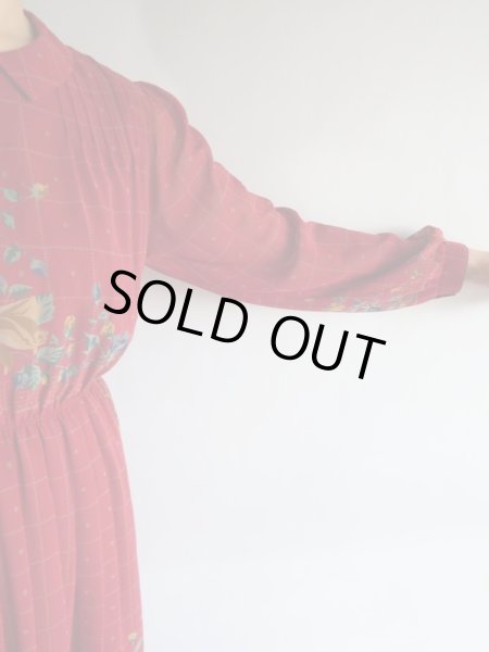 画像4: ★レトロクラシカルな薔薇ワンピ (4)