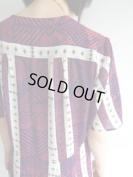 画像3: ★お仕立て品*トリコロールカラーワンピ (3)