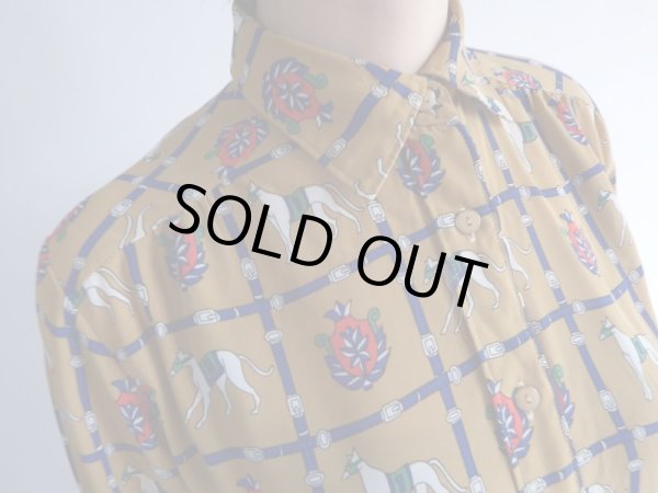 画像5: ★馬とベルト柄の透け感ブラウス (5)