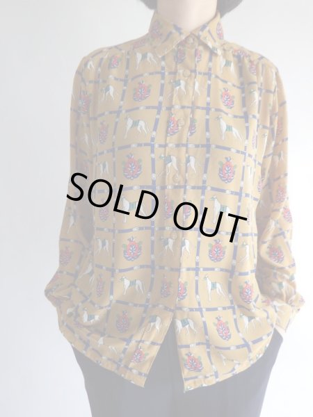 画像3: ★馬とベルト柄の透け感ブラウス (3)