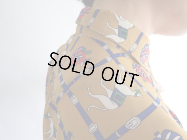 画像6: ★馬とベルト柄の透け感ブラウス (6)