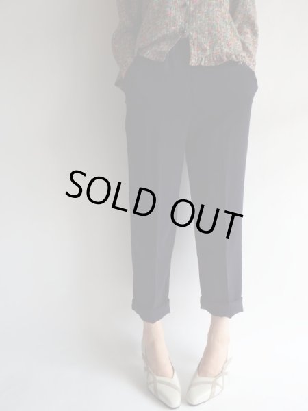 画像2: ★スタイリッシュシルエット紺パンツ（ウエストゴム♪） (2)