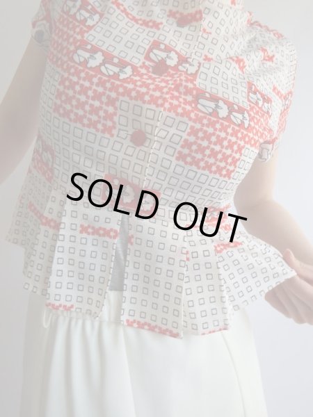 画像7: ★お仕立て品*キュートなへプラムラインブラウス (7)