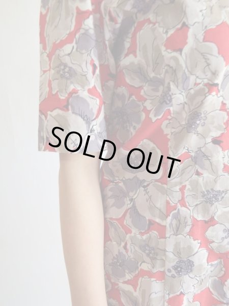 画像4: ★大人可愛いお花柄のコットンワンピ (4)