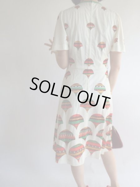 画像3: ★レトロキュートなお花ちゃんワンピ (3)