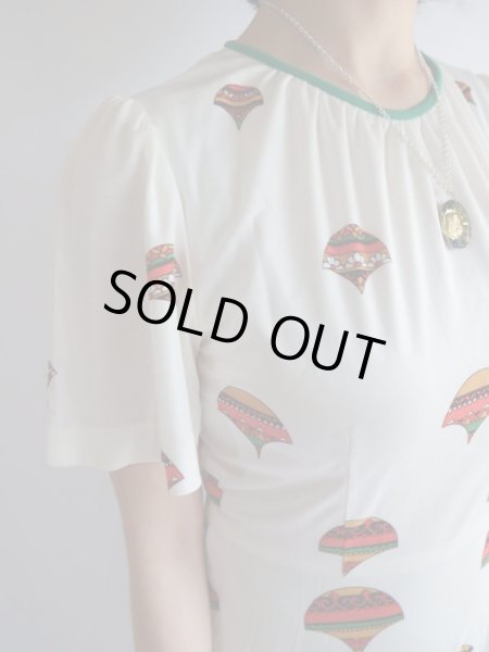 画像4: ★レトロキュートなお花ちゃんワンピ (4)