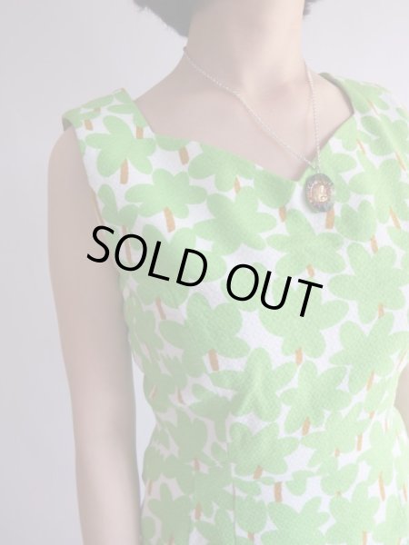 画像5: 超美品*コットン素材の木柄ワンピ【送料無料】 (5)