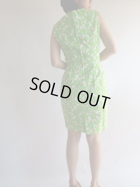 画像4: 超美品*コットン素材の木柄ワンピ【送料無料】 (4)