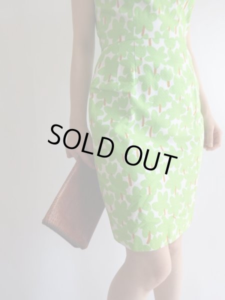 画像7: 超美品*コットン素材の木柄ワンピ【送料無料】 (7)