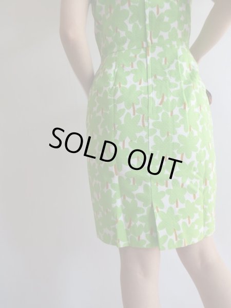 画像8: 超美品*コットン素材の木柄ワンピ【送料無料】 (8)