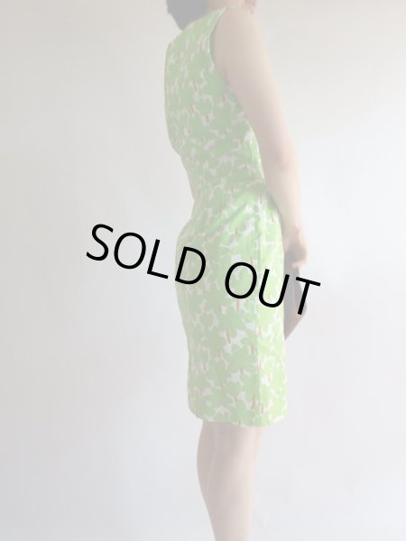 画像3: 超美品*コットン素材の木柄ワンピ【送料無料】 (3)