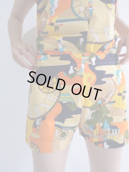 画像10: ★未使用*極上レトロ柄セットアップ(パンツはウエストゴム♪) (10)