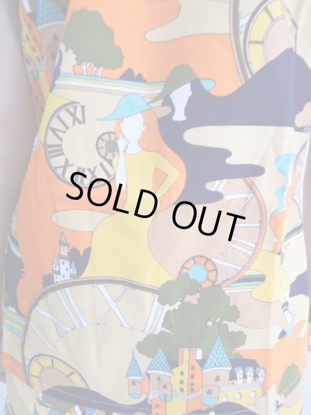 画像6: ★未使用*極上レトロ柄セットアップ(パンツはウエストゴム♪) (6)