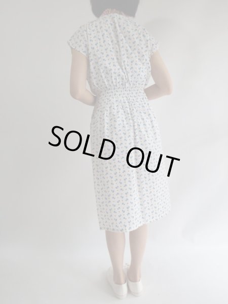 画像3: ★青いイチゴとお花のコットンワンピ (3)