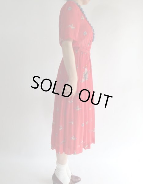 画像2: ★ヨット柄のマリンワンピ (2)