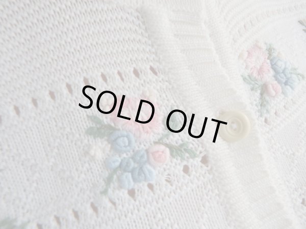 画像5: ★レトロキュートなお花刺繍ニット (5)