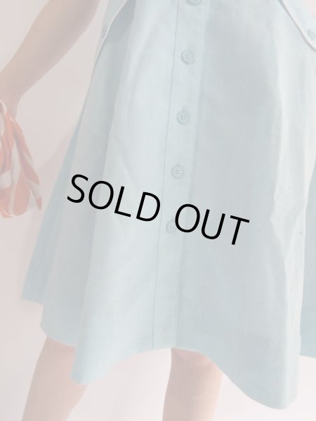 画像11: ★水色×白vintageワンピ (11)