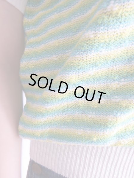 画像8: ★未使用*ネオンカラーのボーダーニット (8)