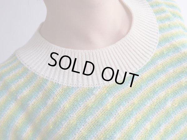 画像6: ★未使用*ネオンカラーのボーダーニット (6)