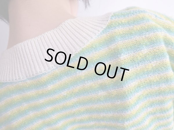 画像4: ★未使用*ネオンカラーのボーダーニット (4)