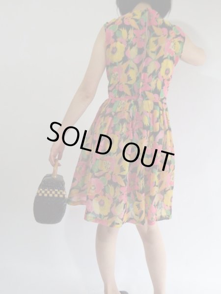画像3: ★お仕立て品*カラフルお花ワンピ (3)