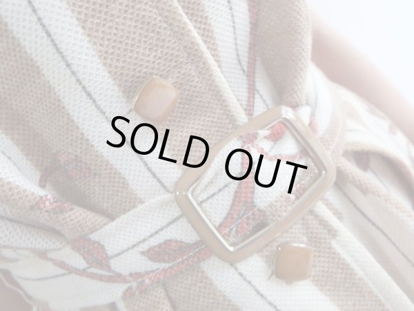 画像8: ★レトロキュートなお花ちゃんストライプワンピ (8)