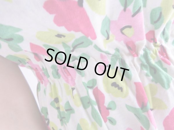 画像7: ★お仕立て品*カラフルお花のコットンワンピ (7)