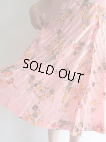 画像9: ★透かしストライプ柄のお花ワンピ (9)