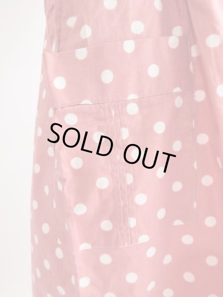 画像9: ★ピンク×白水玉コットンワンピ (9)