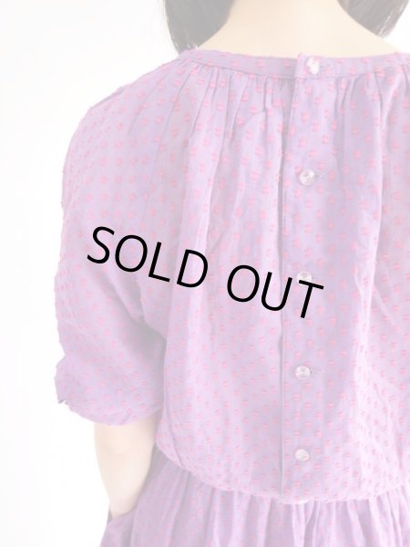 画像6: ★立体的な赤いドット柄ワンピ (6)