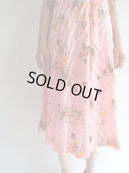 画像8: ★透かしストライプ柄のお花ワンピ (8)