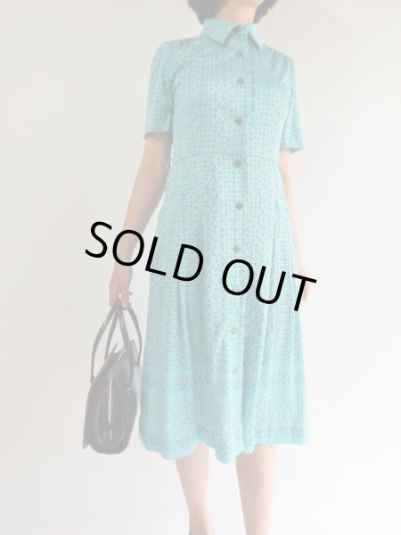 画像2: ★小さなお花と三角柄ワンピ (2)