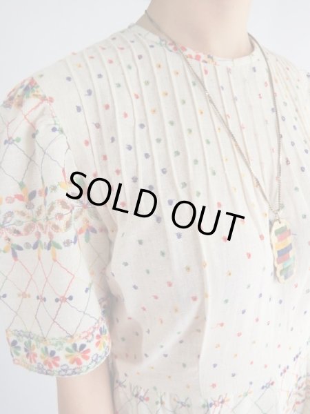画像5: ★カラフルお花刺繍ワンピ (5)