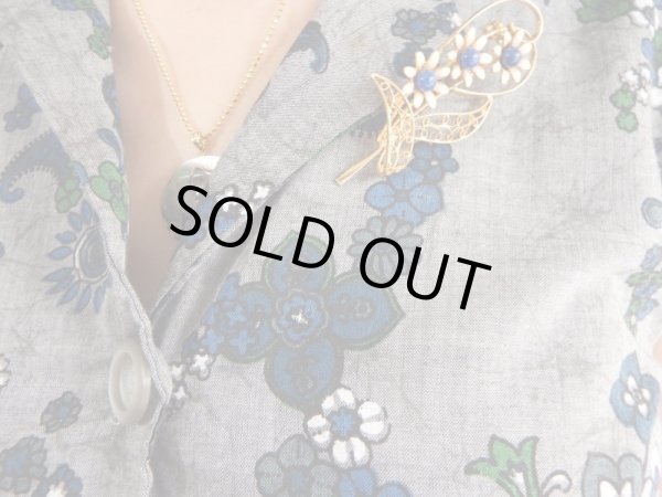 画像7: ★お仕立て品*ペイズリーとお花柄ワンピ (7)