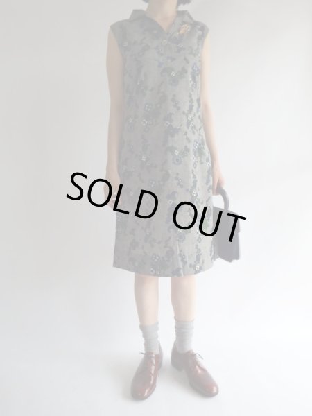 画像2: ★お仕立て品*ペイズリーとお花柄ワンピ (2)