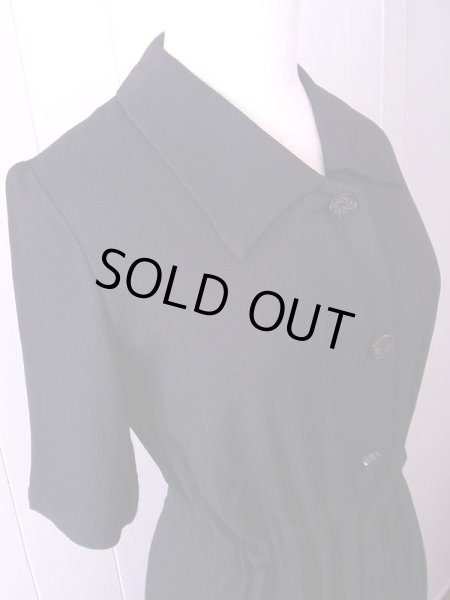 画像4: お仕立て！黒のゴム＆ヒモベルトワンピース (4)