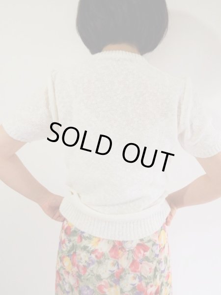 画像3: ★未使用*苺とお花刺繍ニット (3)