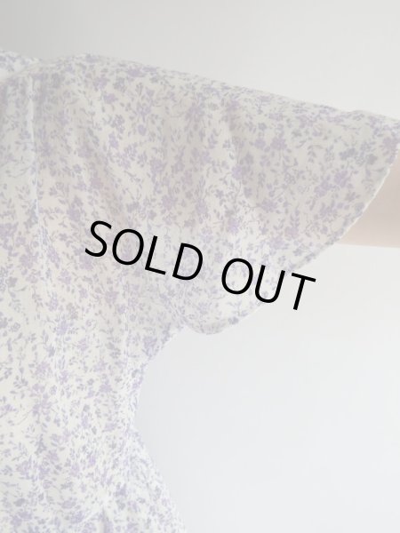 画像9: ★紫の小花柄可憐なワンピ (9)