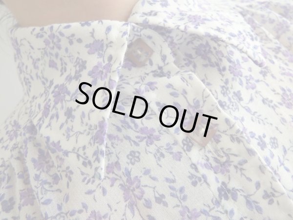 画像7: ★紫の小花柄可憐なワンピ (7)