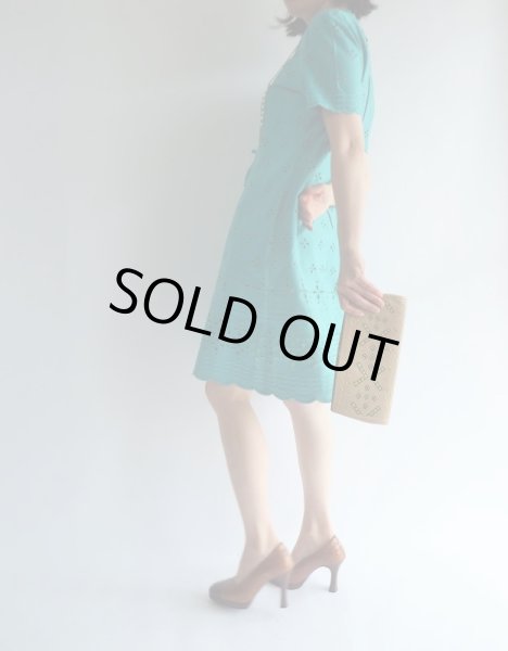 画像2: ★お仕立て品*極上可愛いお花ワンピ (2)