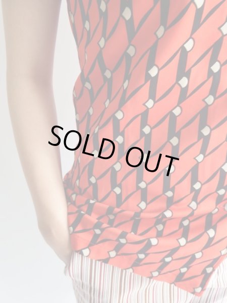 画像6: ★赤×黒モダン柄シャツ (6)