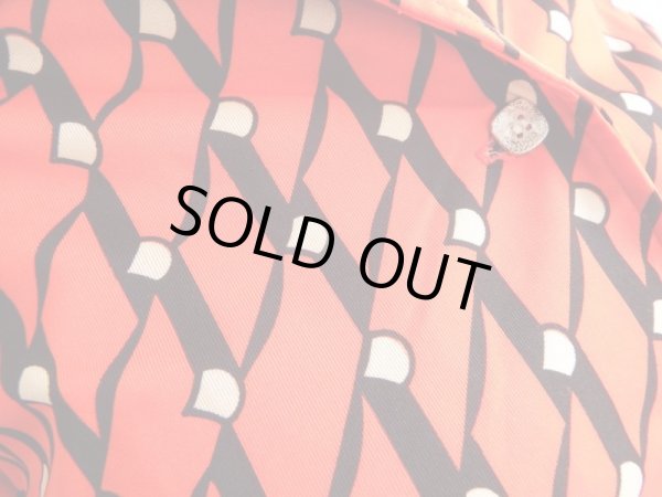 画像5: ★赤×黒モダン柄シャツ (5)