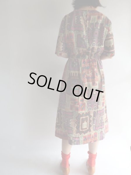 画像3: ★おもしろ柄のレトロワンピ (3)