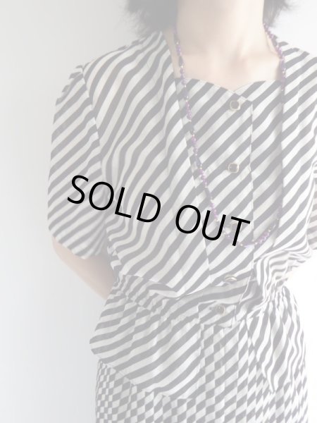 画像6: ★高島屋*ナナメストライプがカッコいいワンピ (6)